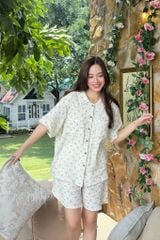 Pijama ngắn freesize FS Muslin Haze Py Set