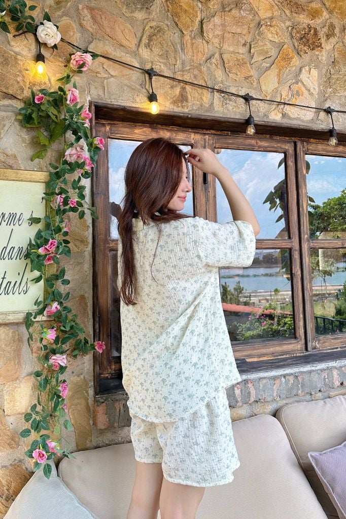 Pijama ngắn freesize FS Muslin Haze Py Set