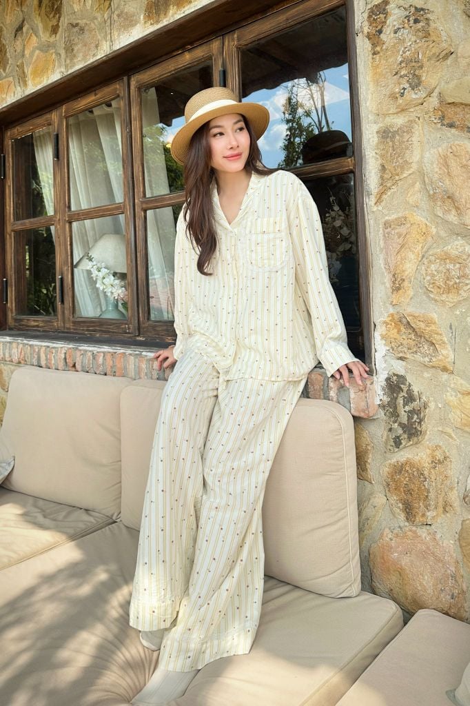 Pijama dài tay Freesize phom rộng FS Sunny Long Sleeve Set