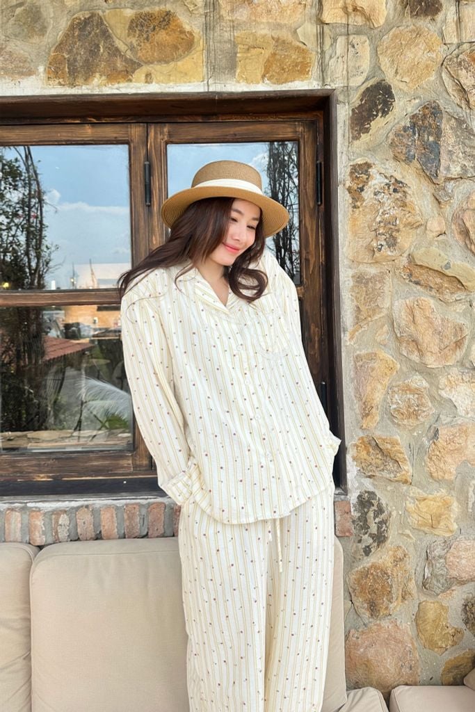 Pijama dài tay Freesize phom rộng FS Sunny Long Sleeve Set