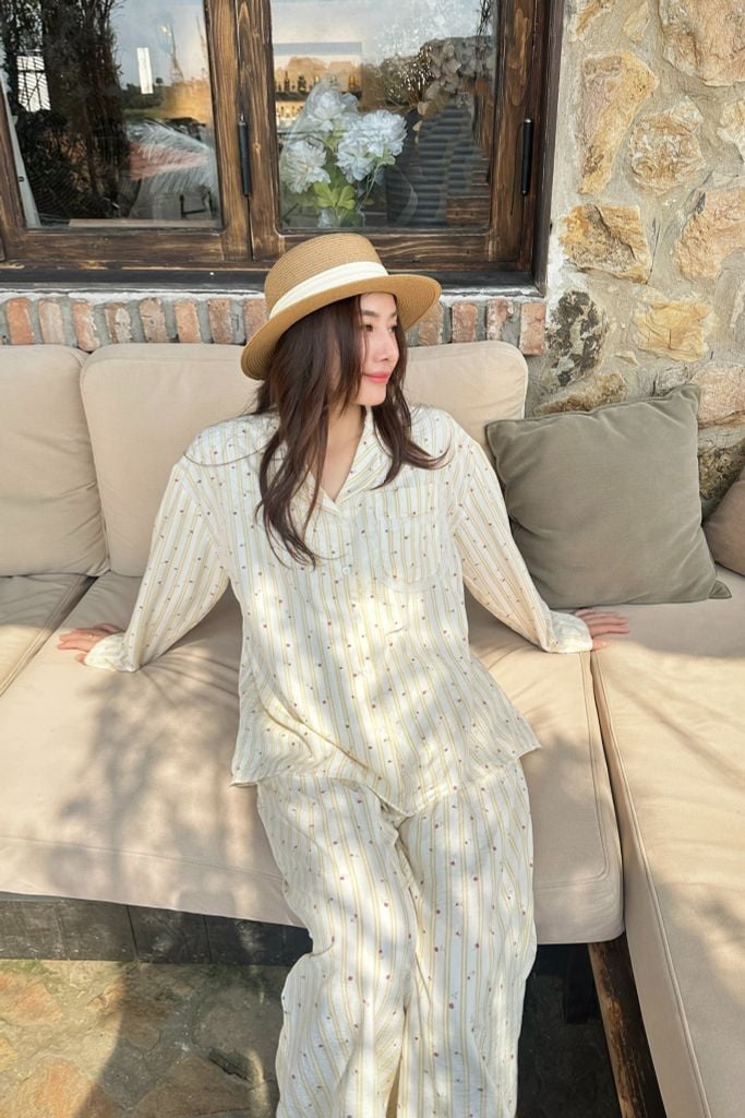 Pijama dài tay Freesize phom rộng FS Sunny Long Sleeve Set