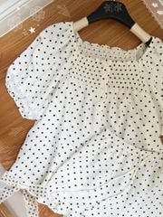Đồ bộ mặc nhà Freesize phom rộng FS Polka Set