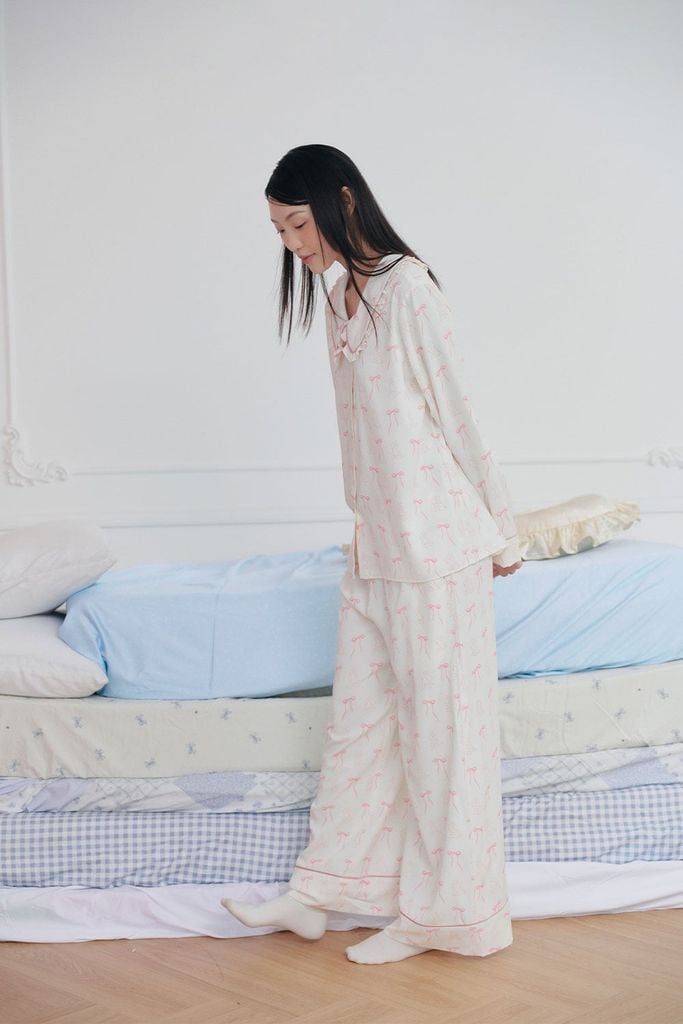 Pijama dài tay Freesize phom rộng FS Lily Long Sleeve Set