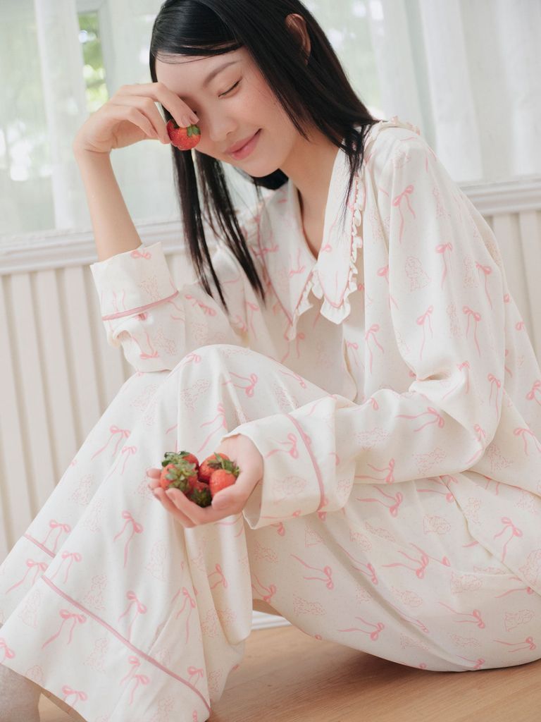Pijama dài tay Freesize phom rộng FS Lily Long Sleeve Set