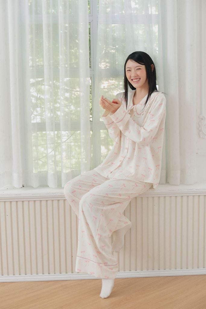 Pijama dài tay Freesize phom rộng FS Lily Long Sleeve Set