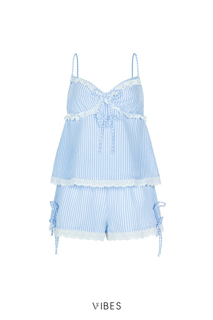 Đồ bộ 2 dây Liny Straps Set in Blue