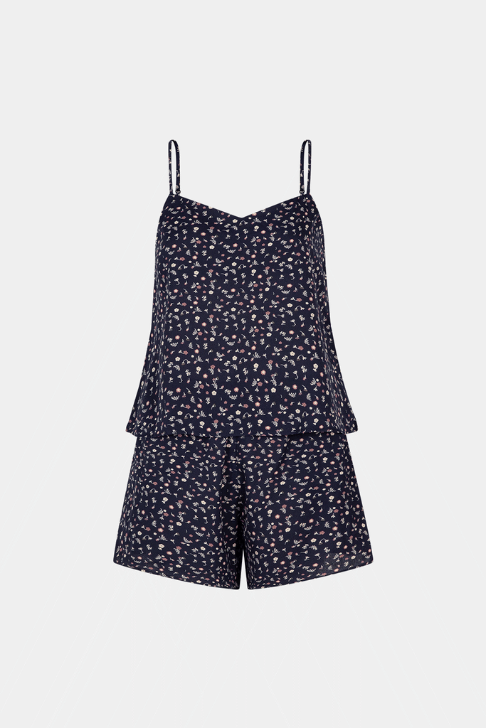 Đồ bộ 2 dây Navie Floral Straps Set