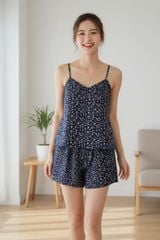 Đồ bộ 2 dây Navie Floral Straps Set