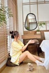 Đồ bộ mặc nhà Freesize phom rộng FS Polka Set in Yellow