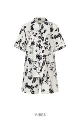 Pijama ngắn freesize FS Tilly White Py Set