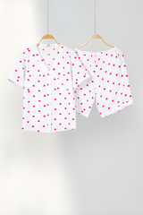Pijama ngắn cổ V Vie Mabel Py Set