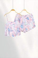 Đồ bộ 2 dây Glowie Straps Set in Skyblush