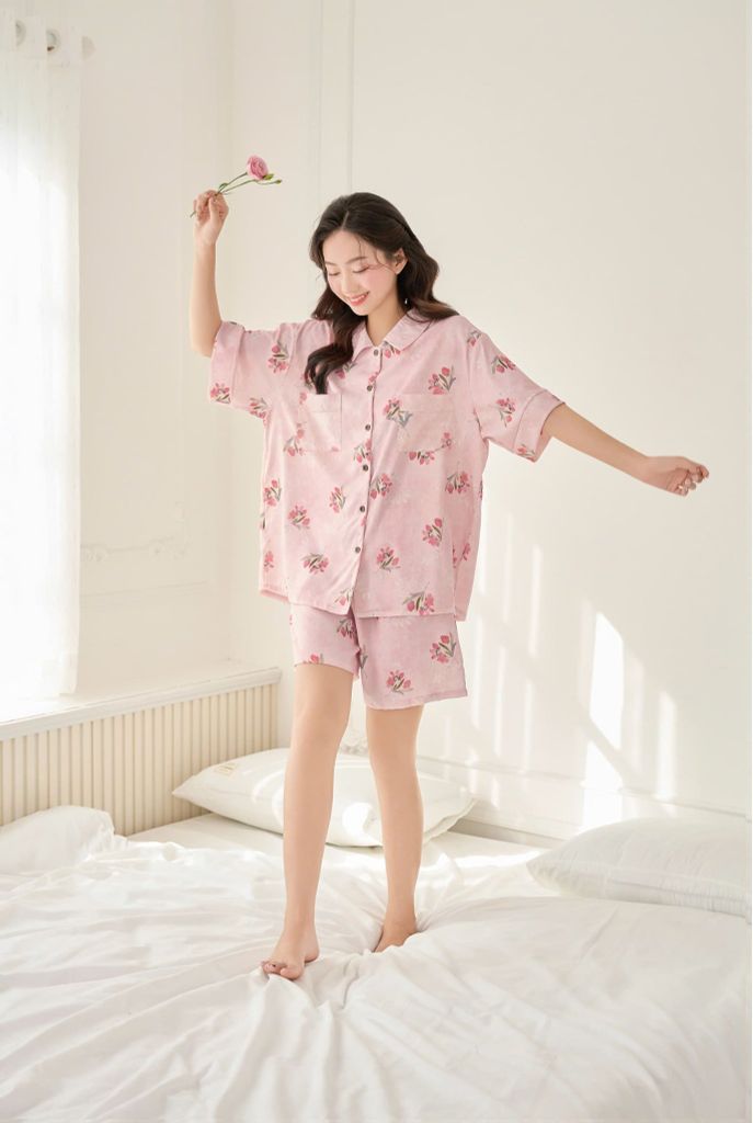 Pijama ngắn freesize FS Florence Py Set