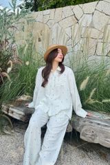 Pijama dài tay Freesize Zoe Green Long Sleeve Set