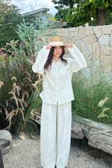 Pijama dài tay Freesize Zoe Green Long Sleeve Set
