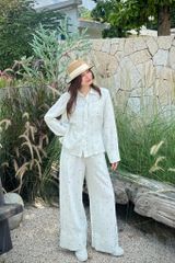 Pijama dài tay Freesize Zoe Green Long Sleeve Set