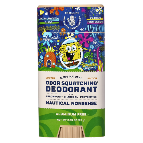  Lăn Khử Mùi Dr. Squatch SpongeBob SquarePants Limited Edition Nautical Nonsense Aluminum Free Deodorant 75Gr 
