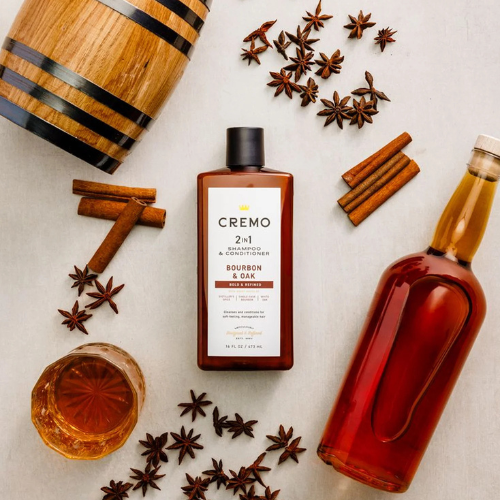  Dầu Gội Xả 2 In 1 Cremo Bourbon & Oak 473ML (Dầu Gội Xả) 
