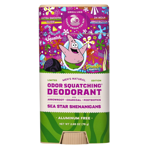  Lăn Khử Mùi Dr. Squatch SpongeBob SquarePants Limited Edition Sea Star Shenanigans Aluminum Free Deodorant 75Gr 
