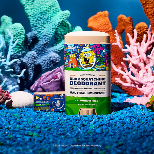  Lăn Khử Mùi Dr. Squatch SpongeBob SquarePants Limited Edition Nautical Nonsense Aluminum Free Deodorant 75Gr 