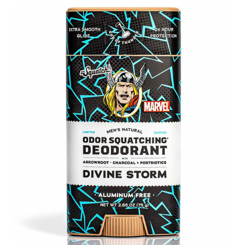  Lăn Khử Mùi Dr. Squatch Thor Marvel Limited Edition Divine Storm Aluminum Free Deodorant 75Gr 
