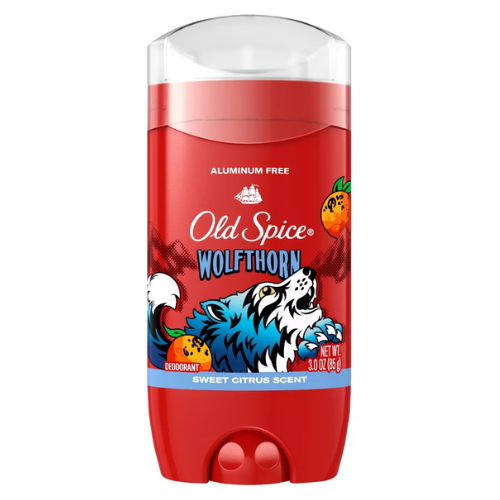 Lăn Khử Mùi Old Spice Wild Collection Wolfthorn Aluminum-Free 85Gr (Sáp Xanh) 