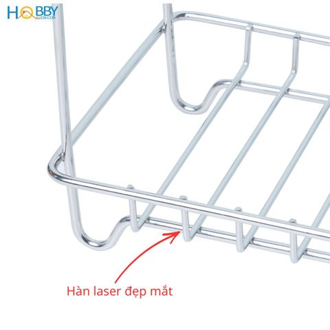 Kệ đồ trang điểm sữa rửa mặt 2 tầng inox 304 Hobby Home decor K2TD