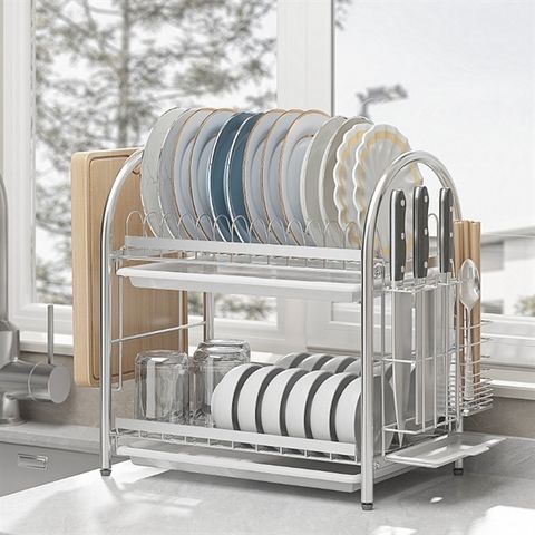 Kệ chén đa năng 2 tầng inox 304 Hobby home decor KC2K