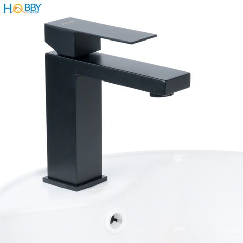 Vòi rửa mặt lavabo nóng lạnh inox 304 sơn đen Hobby Home Decor VRM5D