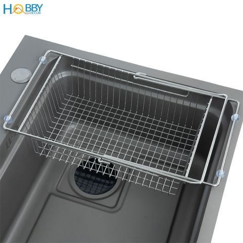 Khay đựng chén đĩa đa năng gác bồn rửa inox 304 Hobby home decor KDC8