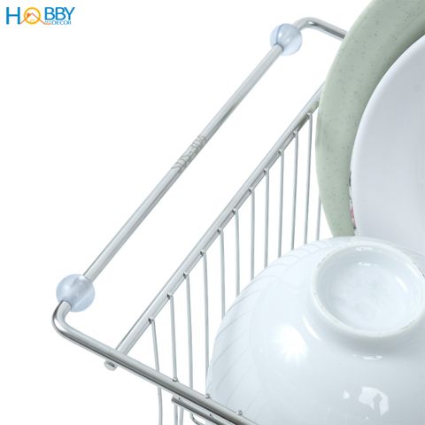 Khay đựng chén đĩa đa năng gác bồn rửa inox 304 Hobby home decor KDC8