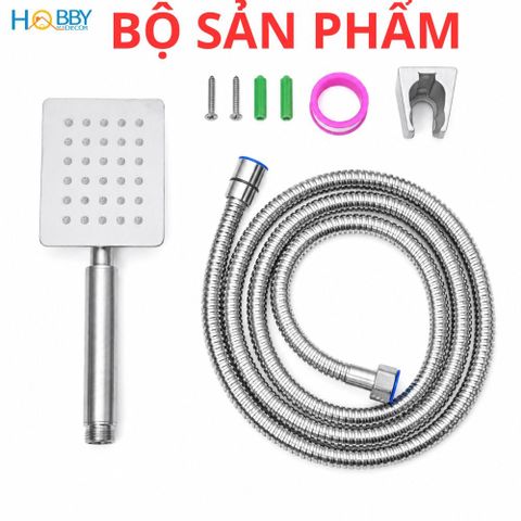 Bộ vòi hoa sen tắm inox 304 kèm dây sen 1.5m/2m Hobby Home Decor BST3