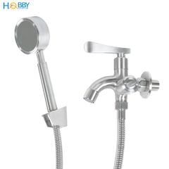 Combo củ sen tay sen tắm hỗ trợ tăng áp inox 304 Hobby home decor CST3