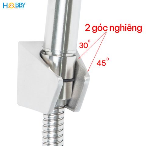 Combo củ sen tay sen tắm lạnh 5 chế độ inox 304 Hobby home decor CST2