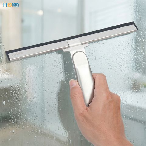 Cậy gạt rửa kính gương lưỡi cao su cán inox 304 Hobby Home Decor RK1