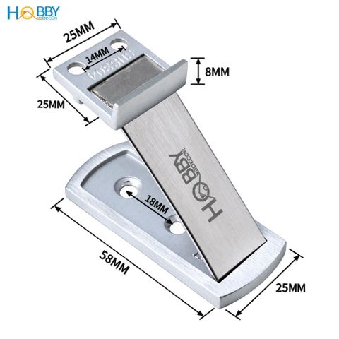 Bộ chặn cửa có nam châm giữ cửa cho cửa nhôm Hobby Home decor CC17