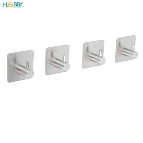 Combo 4 móc treo đồ dán tường inox 304 HOBBY Home Decor TV160-4