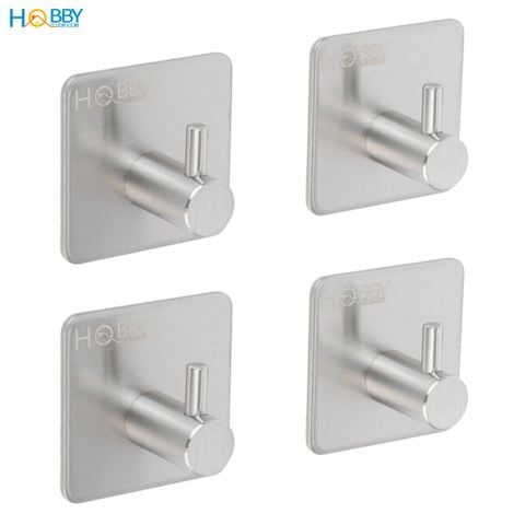 Combo 4 móc treo đồ dán tường inox 304 HOBBY Home Decor TV160-4