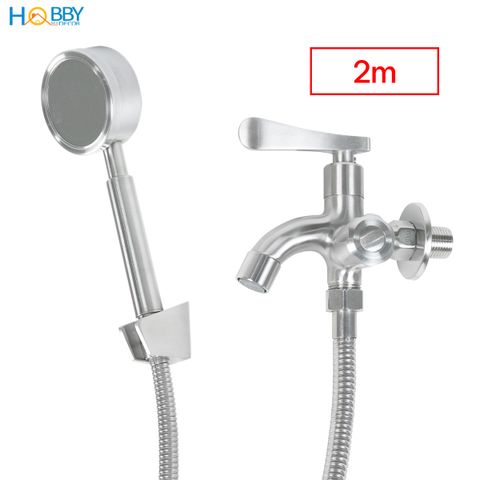 Combo củ sen tay sen tắm hỗ trợ tăng áp inox 304 Hobby home decor CST3