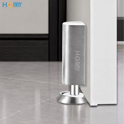 Cục hít giữ cửa nhôm inox 304 gắn sàn Hobby Home Decor CC18