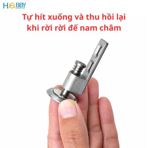 Cục hít giữ cửa nhôm inox 304 gắn sàn Hobby Home Decor CC18