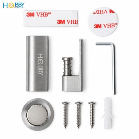 Cục hít giữ cửa nhôm inox 304 gắn sàn Hobby Home Decor CC18