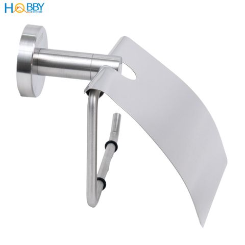 Giá Treo Cuộn Giấy Vệ Sinh Inox 304 Có Mái Che Hobby Home Decor G7