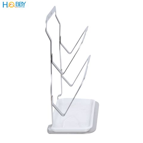 Giá treo nắp vung thớt 2 tầng inox 304 dán tường Hobby Home Decor TT13