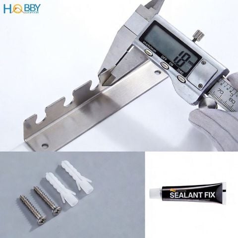 Giá Treo 5 Bàn Chải Đánh Răng Inox 304 Dán Tường HOBBY Home Decor DK2