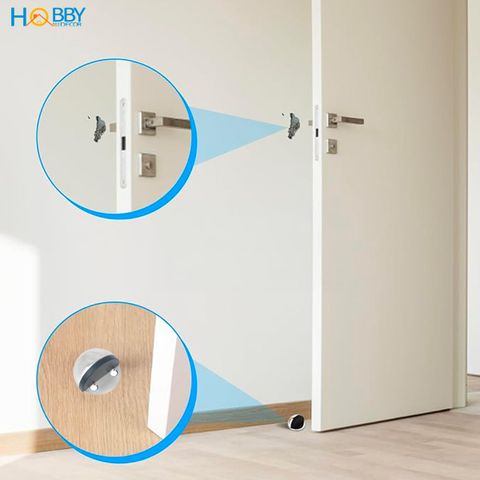 Chặn cửa bán nguyệt chống va đập tường inox 304 Hobby home decor CC14