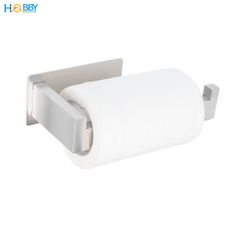 Kệ để cuộn giấy vệ sinh dán tường inox 304 Hobby Home Decor G12
