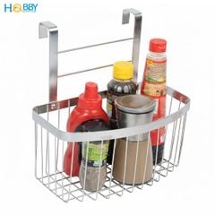 Kệ đựng chai lọ gia vị gắn cánh tủ bếp inox 304 Hobby home decor TB5