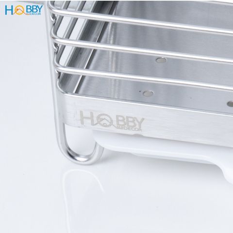 Kệ đựng đũa muỗng 2 ngăn inox 304 dán tường Hobby Home Decor DM06