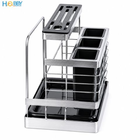 Kệ đựng đũa muỗng dao thớt đa năng inox 304 Hobby home decor KDMT